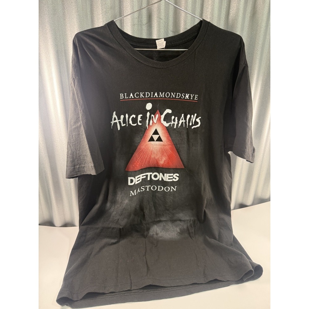 Vtg 2010 Alice In Chains Shirt Mens XL Black Deftones Black Diamond Skye Band